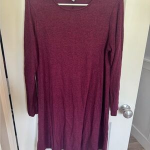 Old Navy Maroon Knit Dress